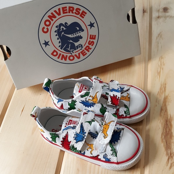 dinosaur converse velcro